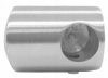Uchwyt lewy rurki Ø10/42,4mm, AISI 304, szlifowany, nierdzewny, CE
