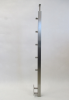 Słupek prawy profil 40 x 40 mm x 1150 mm , 5 szt. uchwytów rurki Ø 12 mm , AISI 304 , szlifowany , MOCOWANIE BOCZNE , nierdzewny , do balustrady