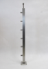 Słupek prawy profil 40 x 40 mm x 960 mm , 6 szt. uchwytów rurki Ø 12 mm , AISI 304 , szlifowany , nierdzewny , do balustrady