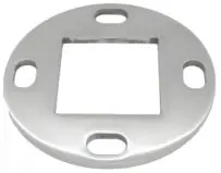 Stopa montażowa , kryza Ø 85 x 4 mm / 40 X 40 mm , AISI 304 , szlifowana , nierdzewna