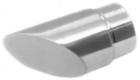 Zakończenie pochwytu skośne Ø 42,4 mm , AISI 304 , szlifowane , nierdzewne 