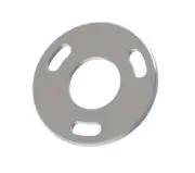 Stopa montażowa,kryza Ø90x4 mm / 42,4 mm , otwory fasolki 11 x 15 mm , AISI 304 , surowa , nierdzewna