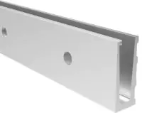 Profil U balustrady szklanej , aluminiowy 1250mm , montaż boczny